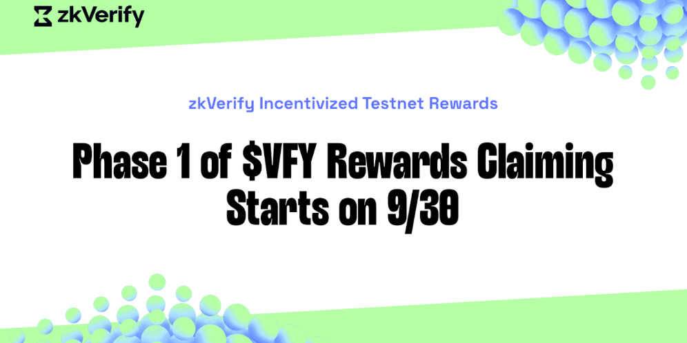 an advertisement for zkverify incentivized testnet rewards