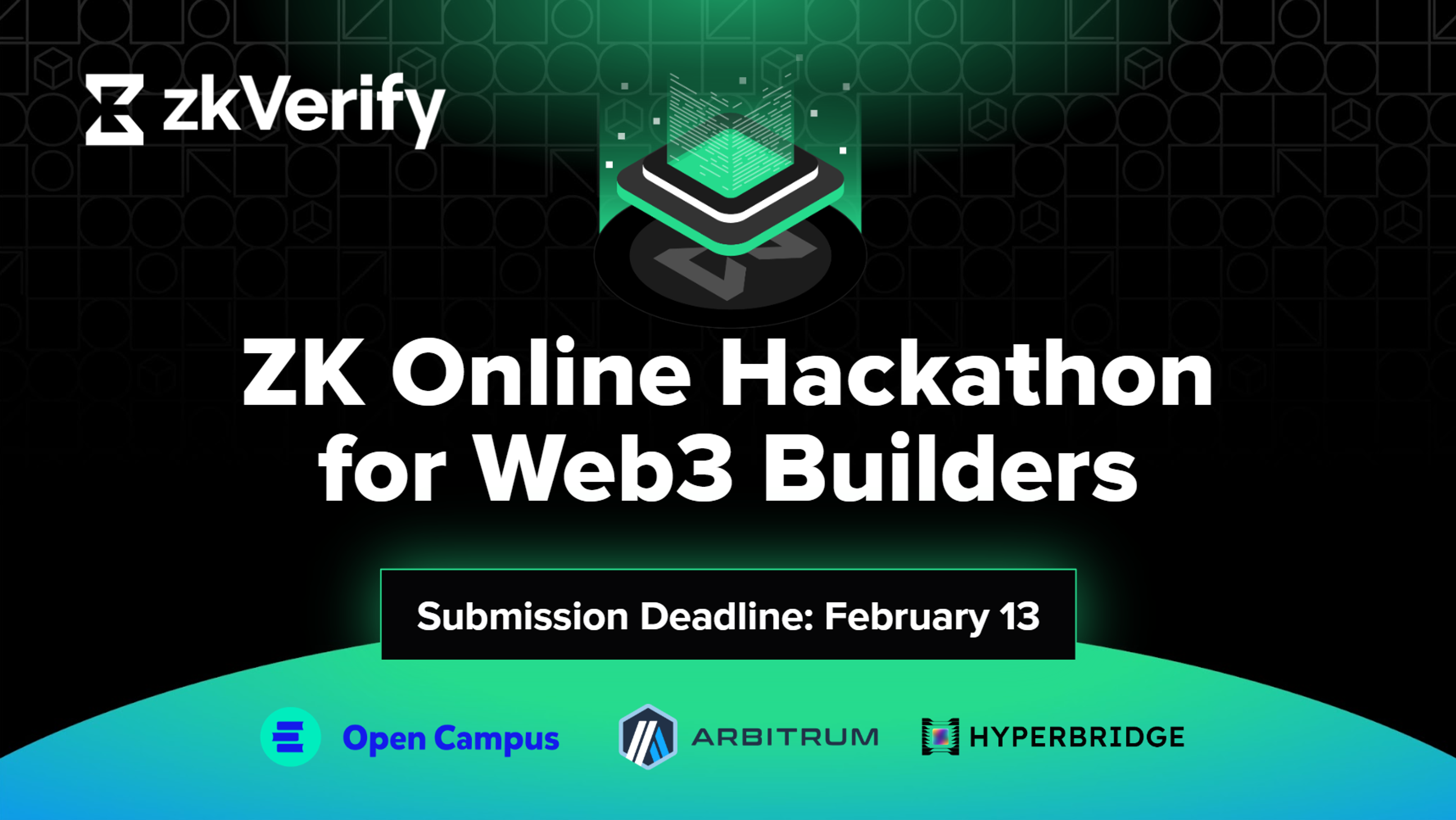 a poster for the zk online hackathon for web3 builders .