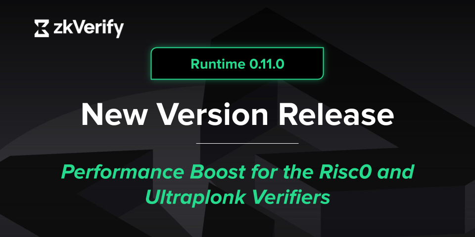 a new version of zkverify is being released