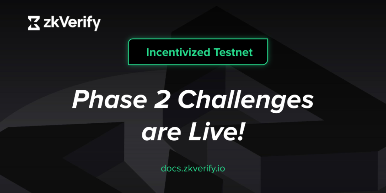 an advertisement for incentivized testnet that says phase 2 challenges are live