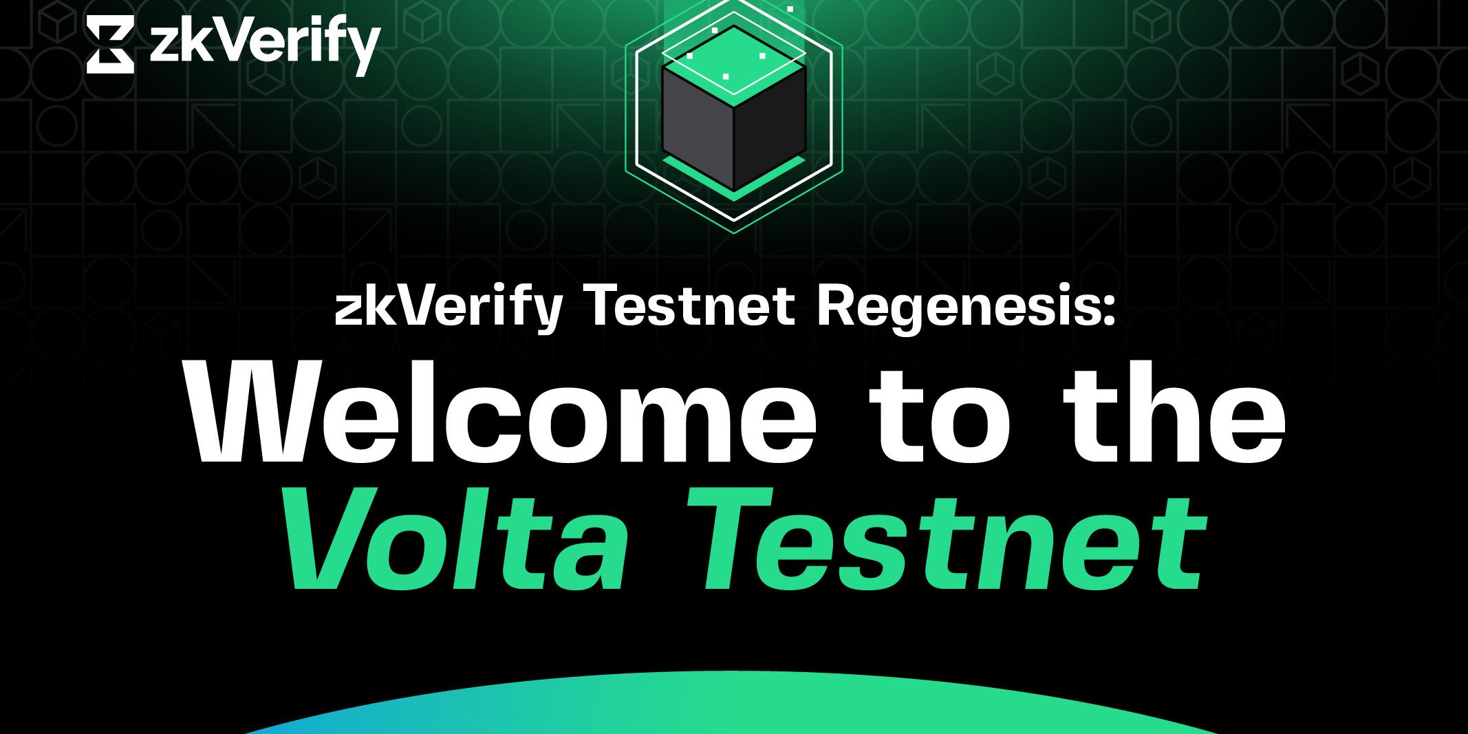 it is a welcome to the volta testnet banner .