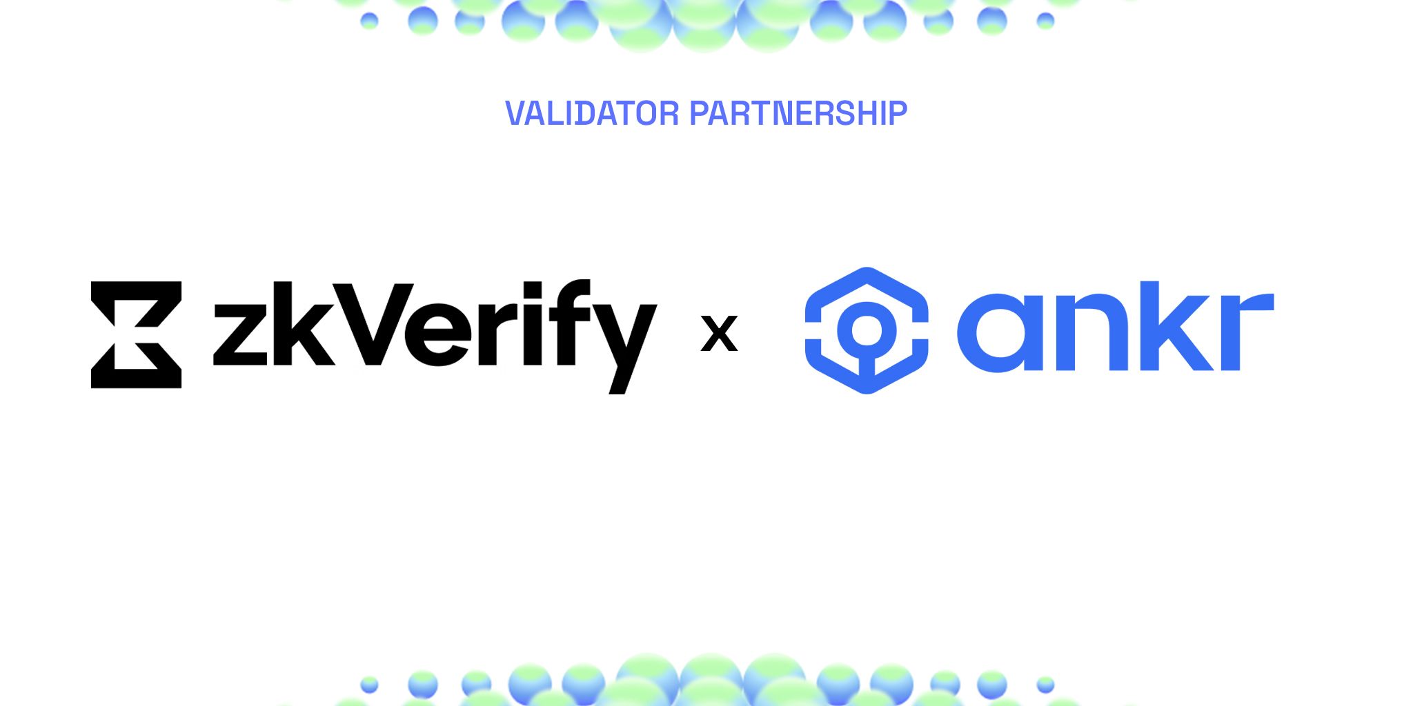 the logo for zk verify x ankr is on a white background .