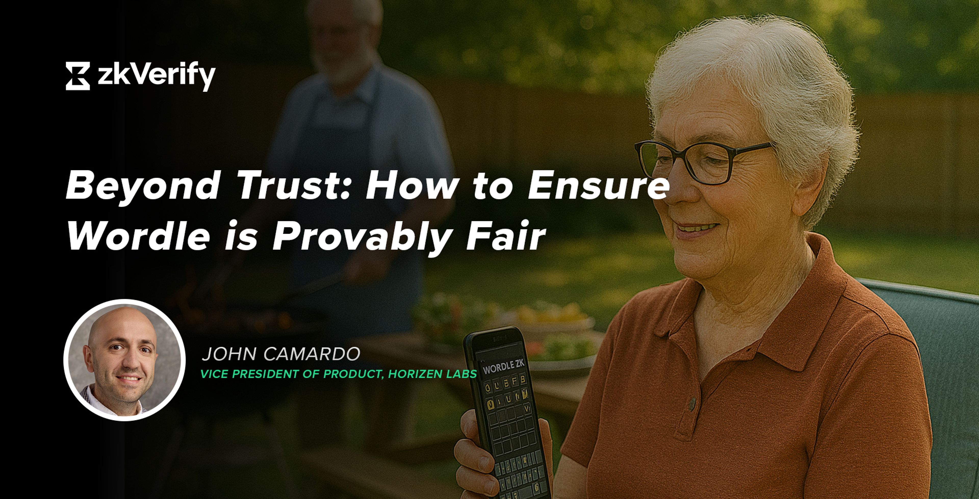 an elderly woman is holding a cell phone in her hand .
