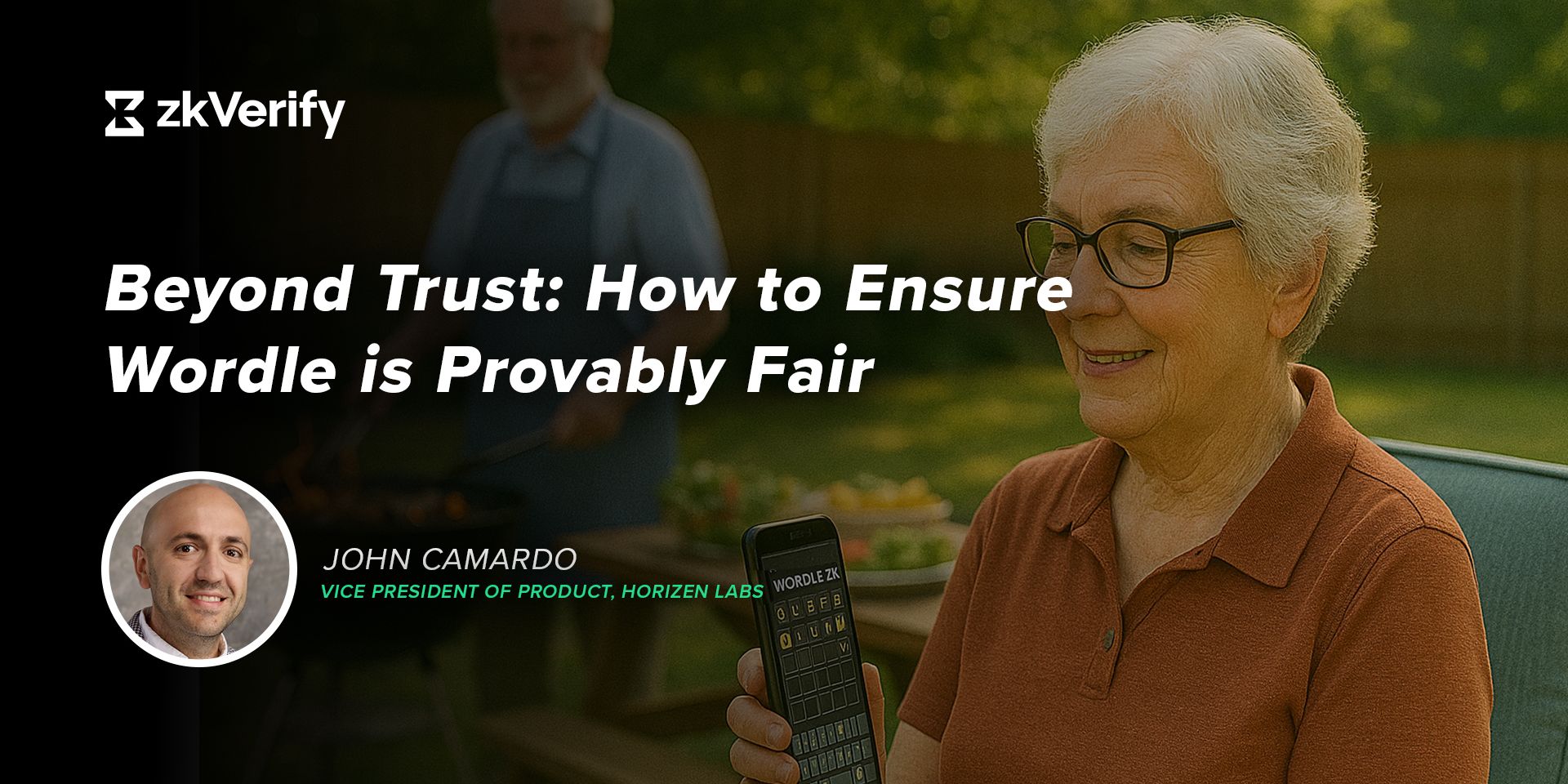 an elderly woman is holding a cell phone in her hand .