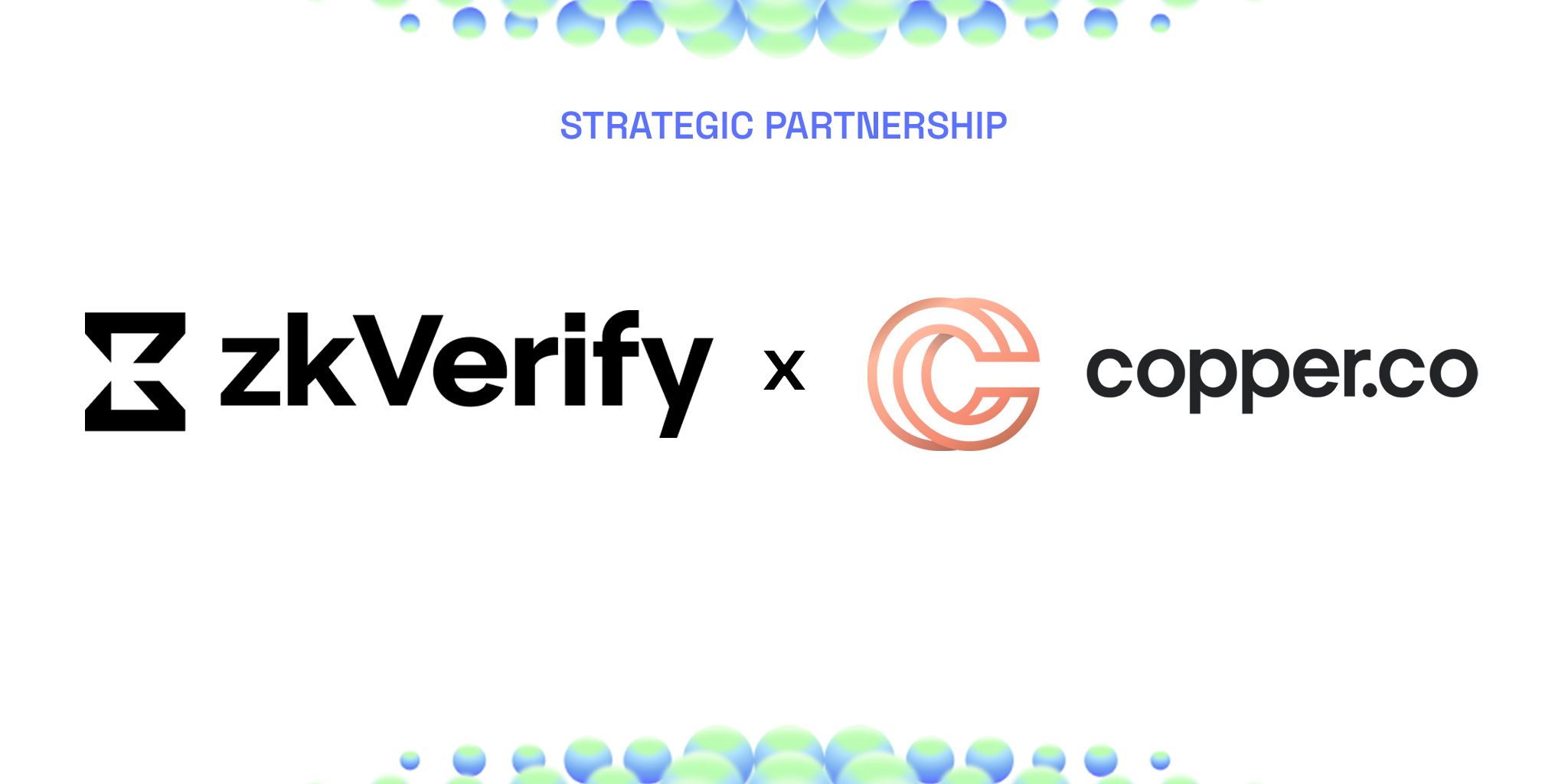 Strategic partnership between zkVerify and copper.co.