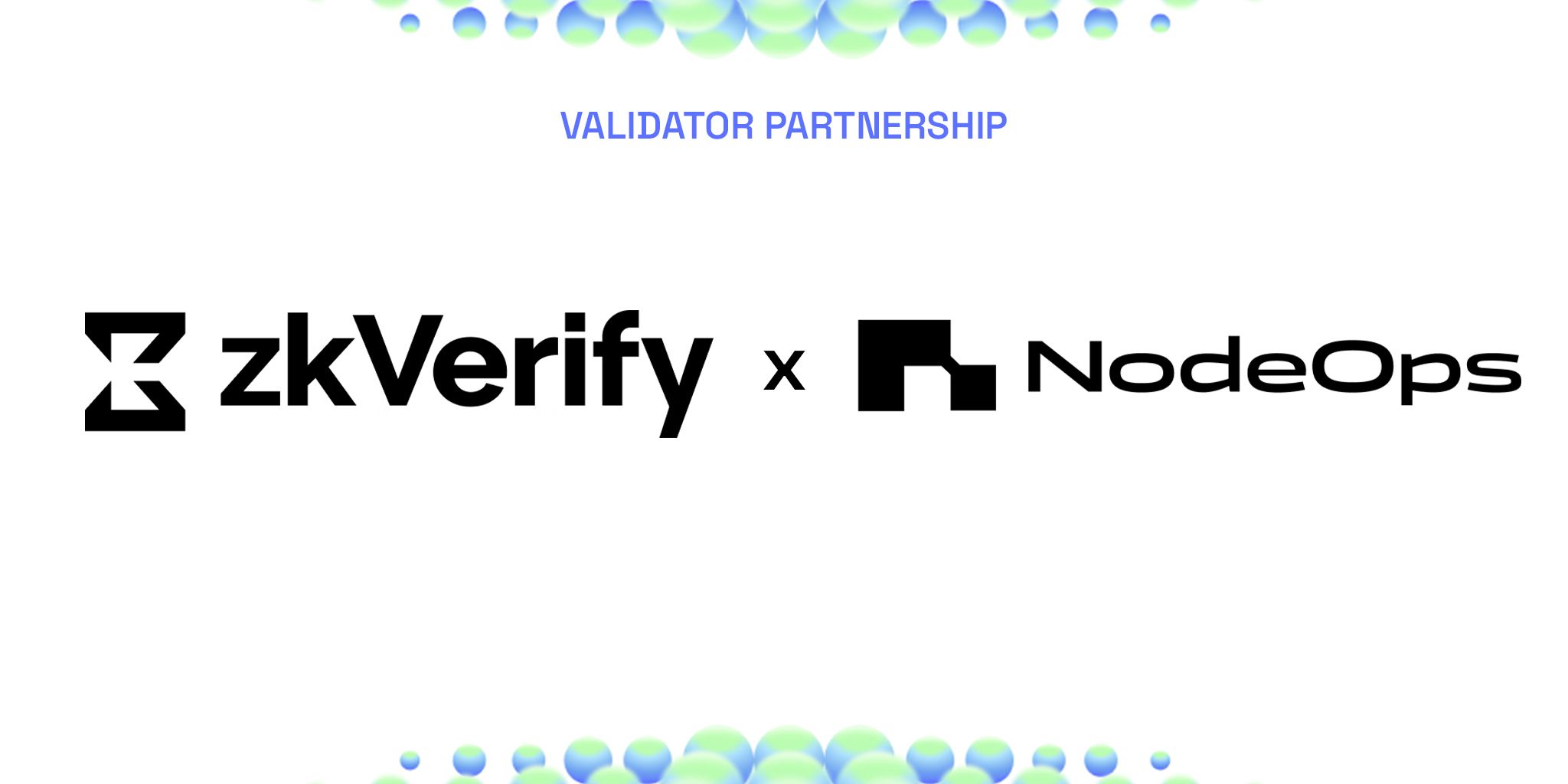 the logo for zk verify x nodeops is on a white background .