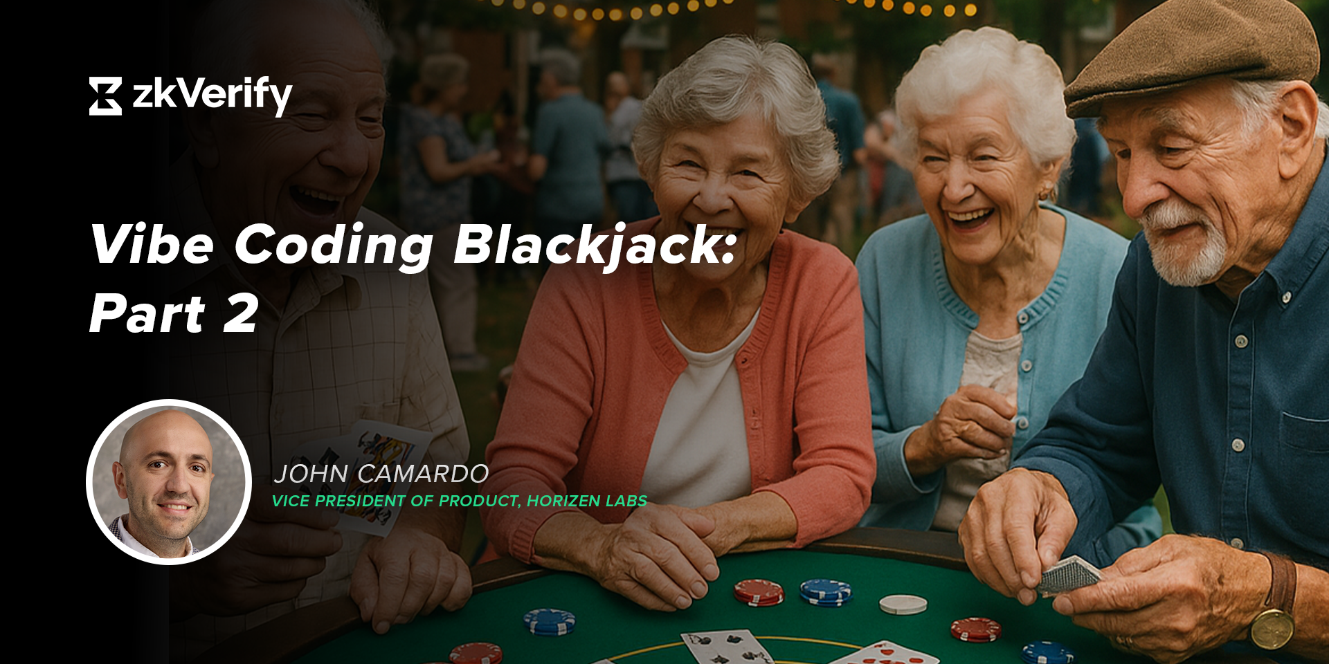 a poster for vibe coding blackjack part 2