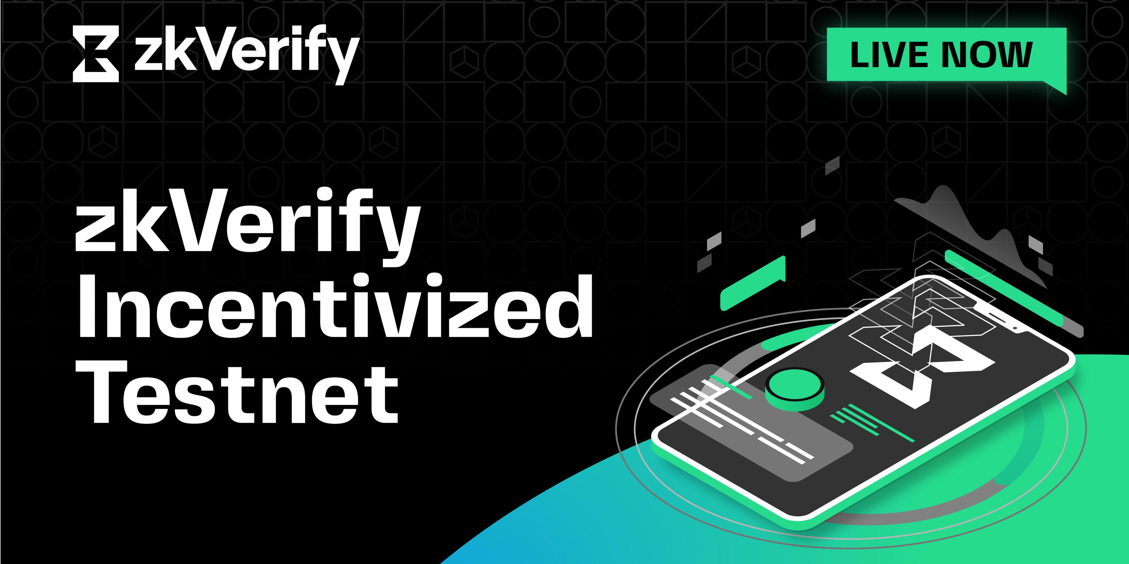 We're thrilled to announce the launch of zkVerify's Incentivized Testnet, starting today September 4, 2024. This marks a significant milestone in our journey to revolutionize blockchain privacy and scalability through efficient zero-knowledge proof verification.