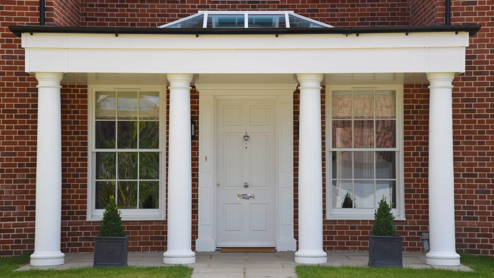 Entrance Door White Exterior 3 - Entrance Door in White