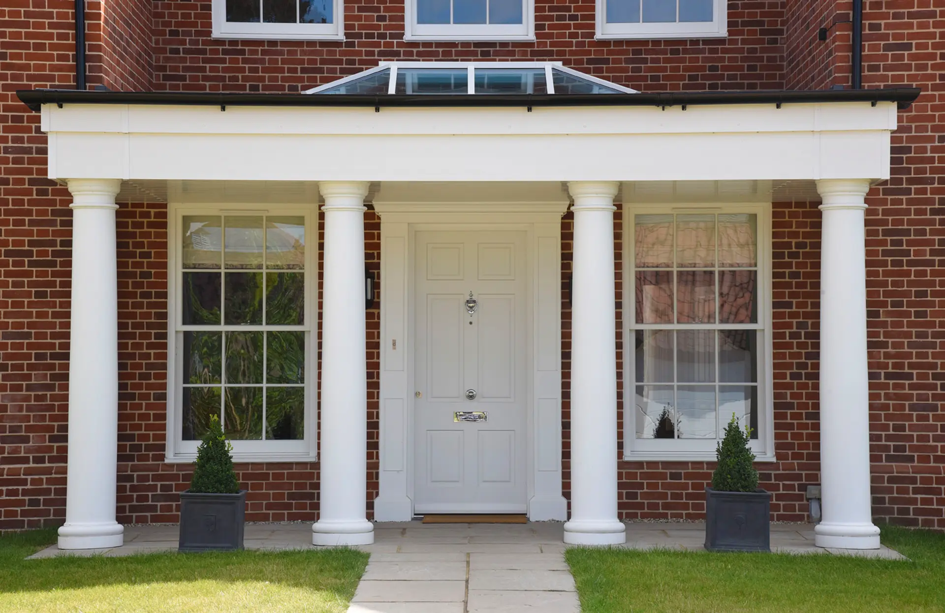 Entrance Door White Exterior 3 - Entrance Door in White
