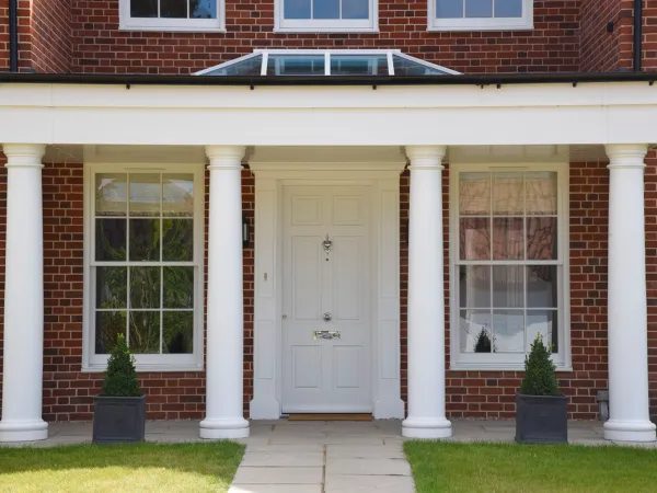 Entrance Door White Exterior 3 - Entrance Door in White
