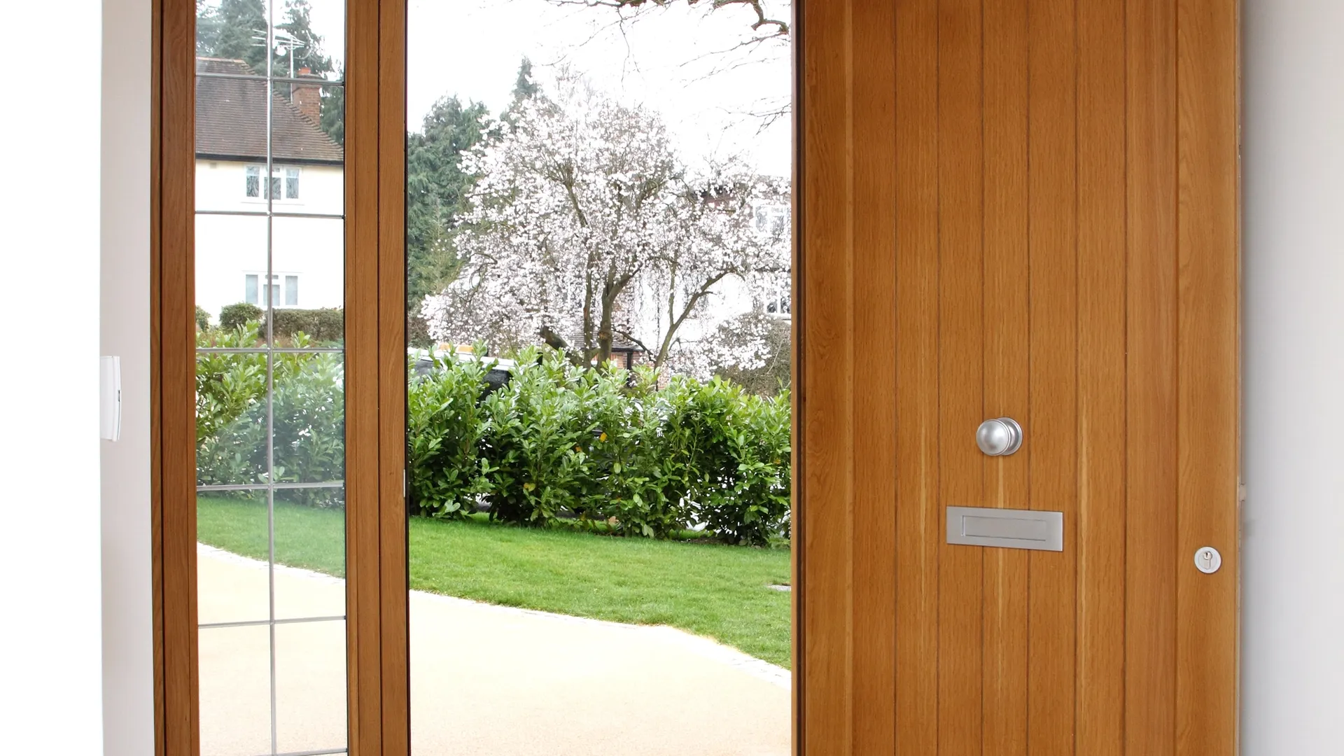 Entrance Door Stained Interior - Entrance Door in Stained