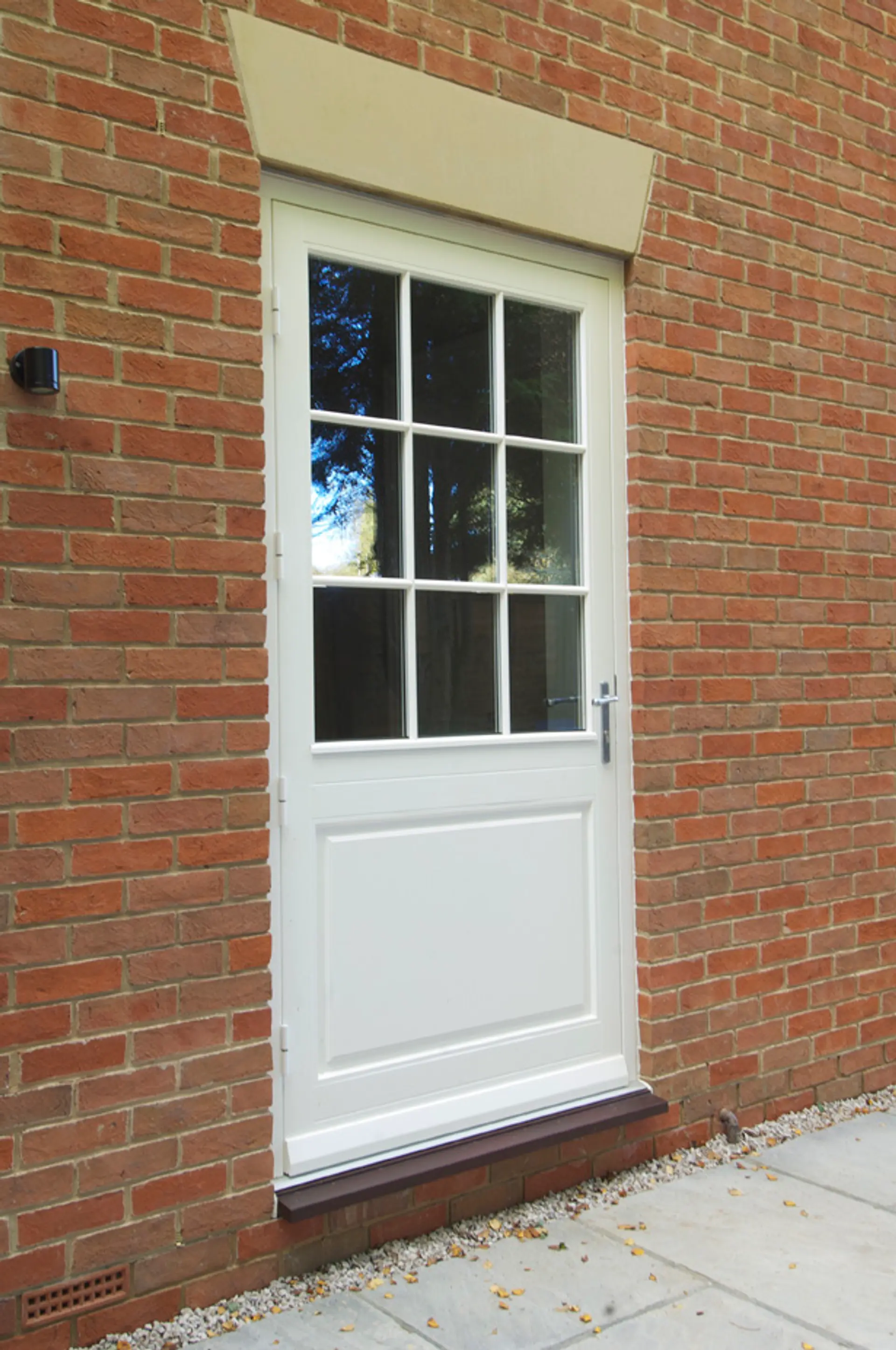 Single Door White Exterior 7 - Single door in White