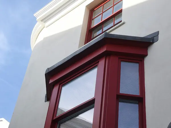 Sash Windows Red Exterior 2 - Sash window in Red