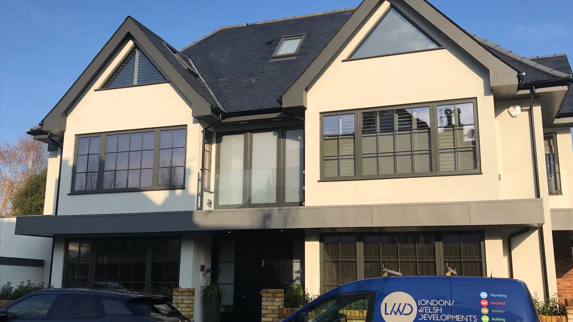 Casement Windows Grey Exterior 11 - Casement window in Grey