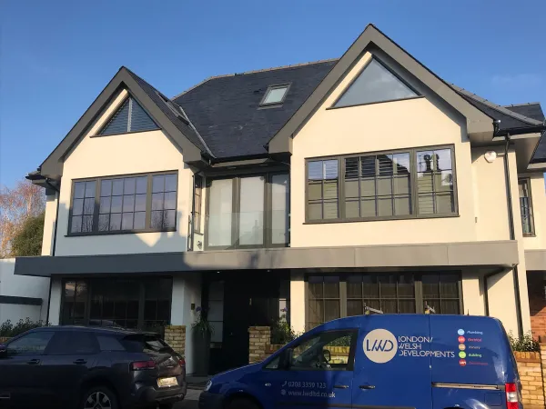 Casement Windows Grey Exterior 11 - Casement window in Grey