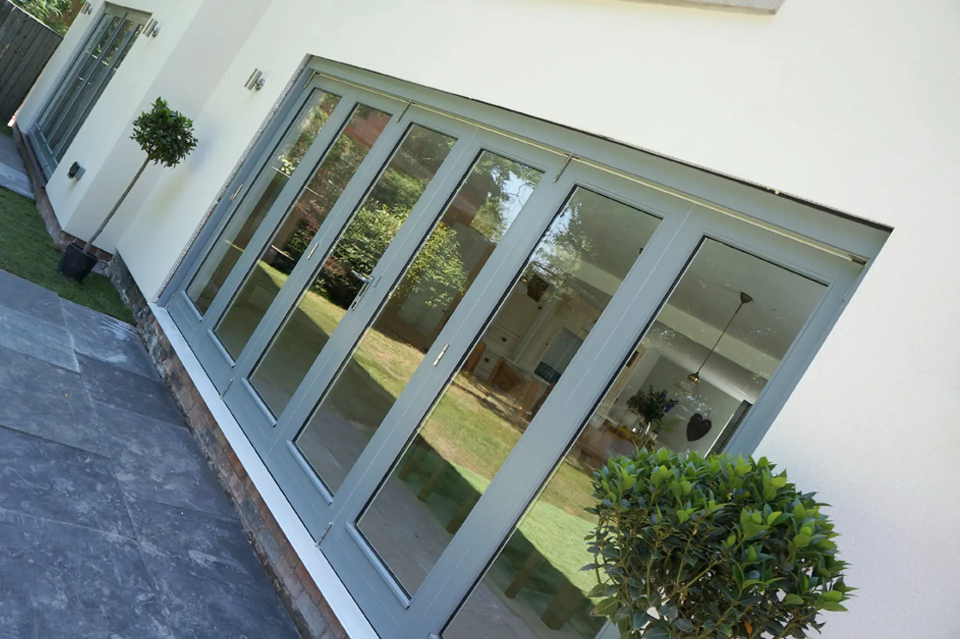 Bifold Door Grey Exterior 6 - Bi-fold door in Grey