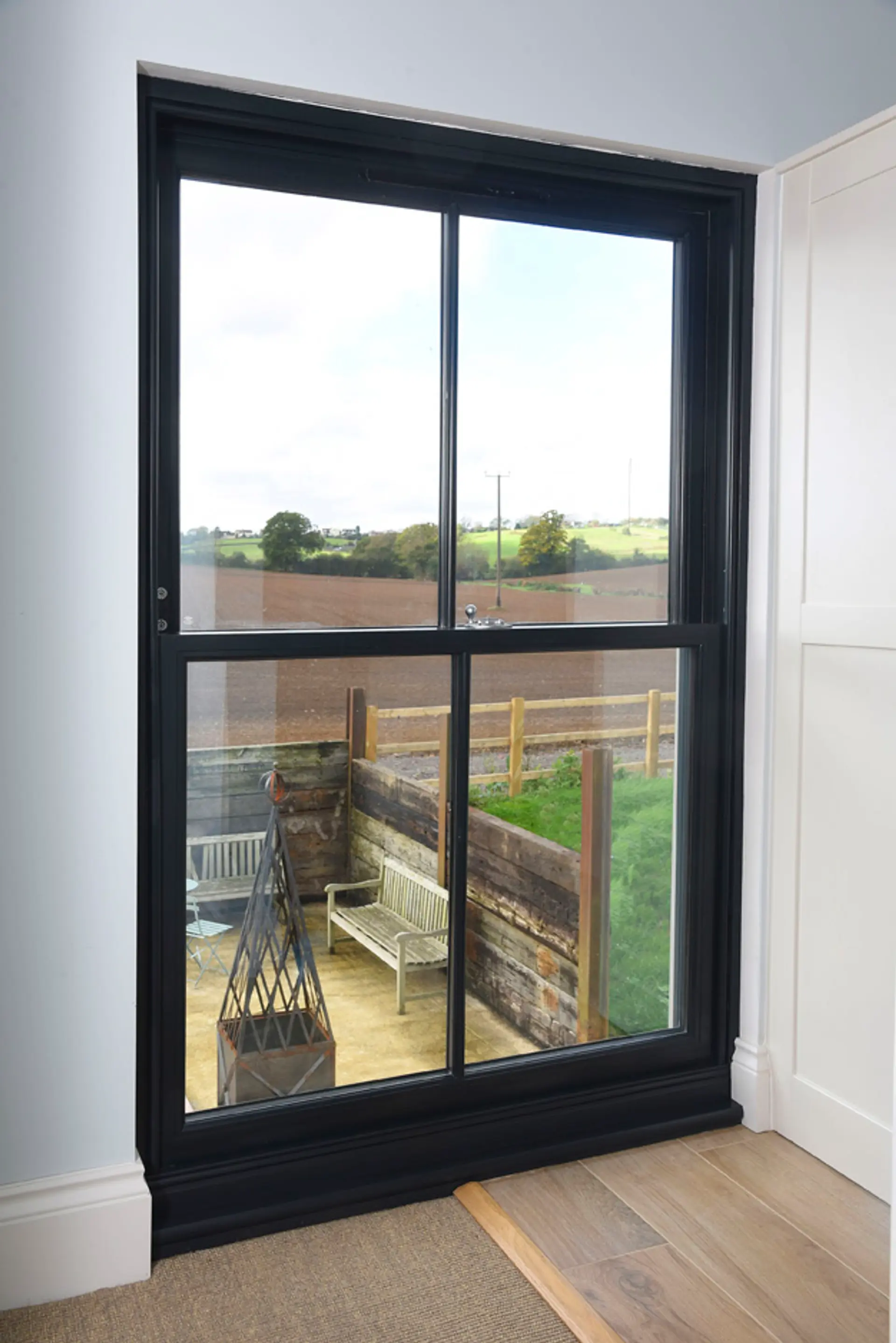 Sash Windows Black Interior 2 - Sash window in Black