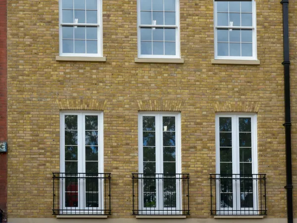 Balcony Door White Exterior 2 - Balcony door in White