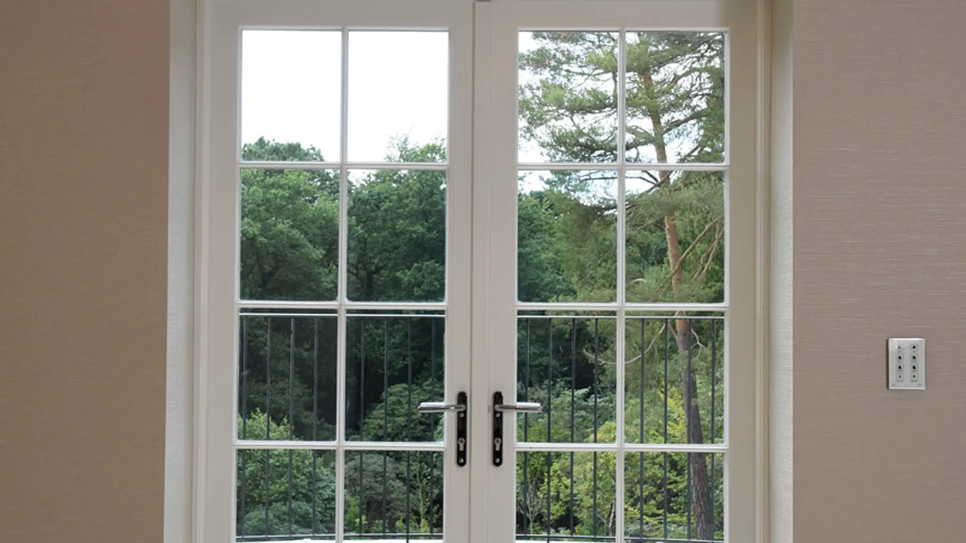 French Door White Interior 23 - French door in White