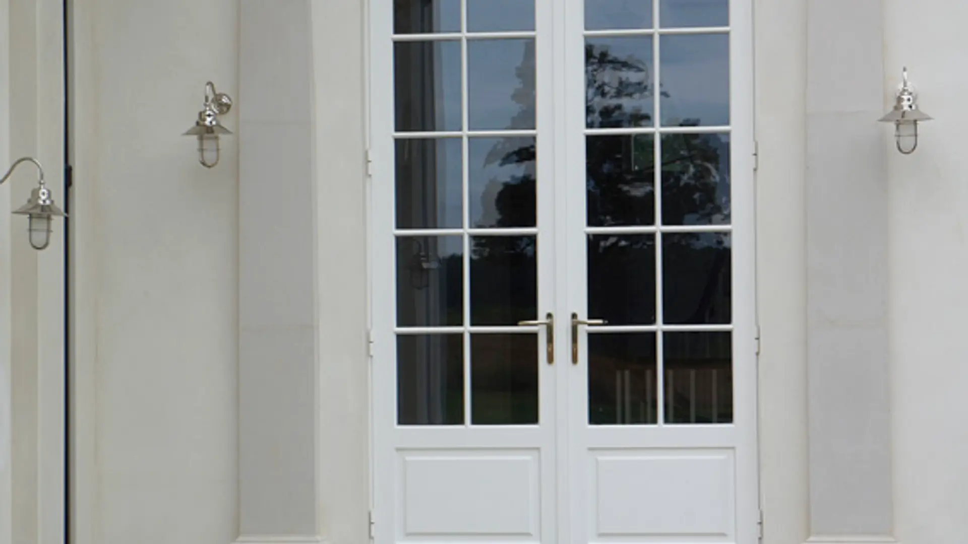 French Door White Exterior 21 - French door in White