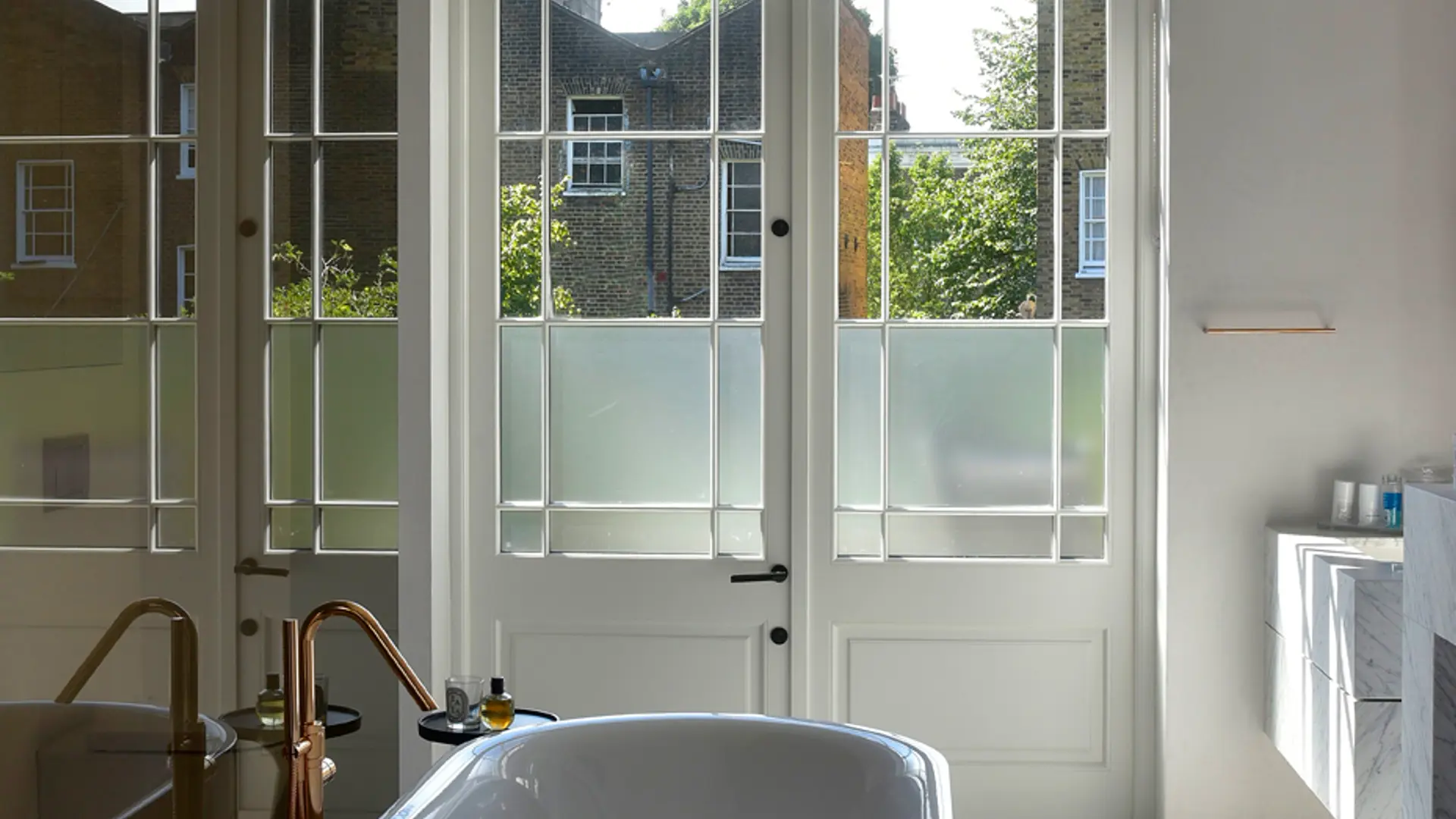 French Door White Interior 5 - French door in White