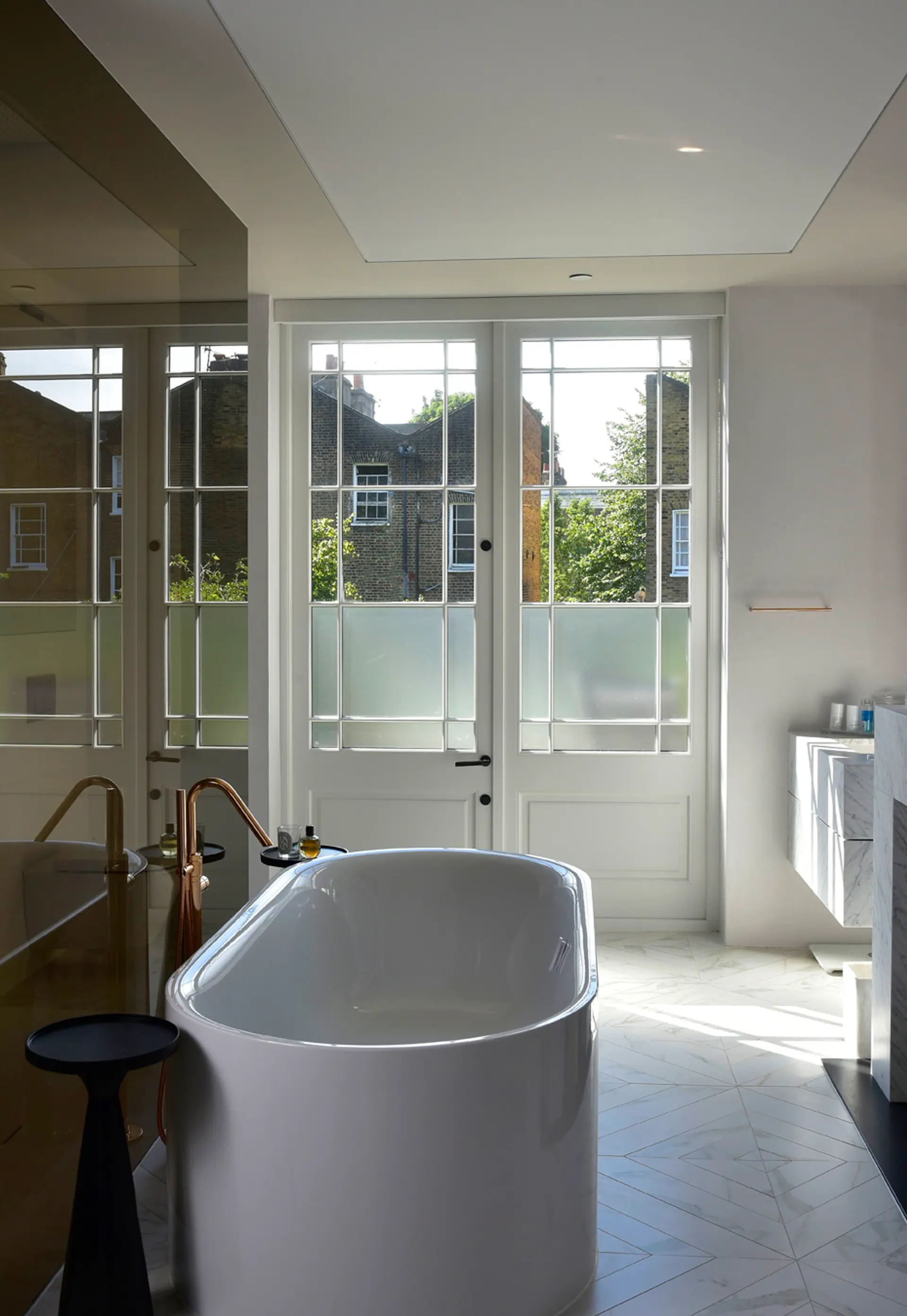 French Door White Interior 5 - French door in White