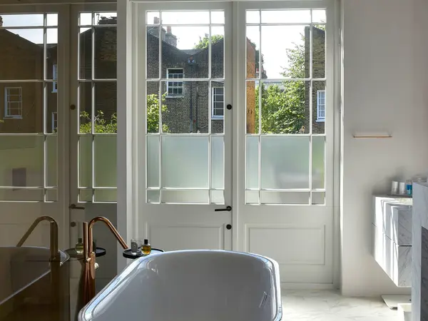 French Door White Interior 5 - French door in White