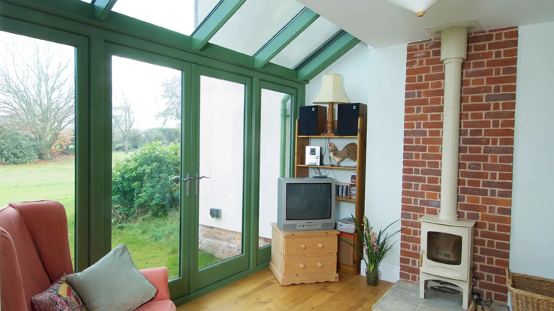 French Door Green Interior - French door in Green