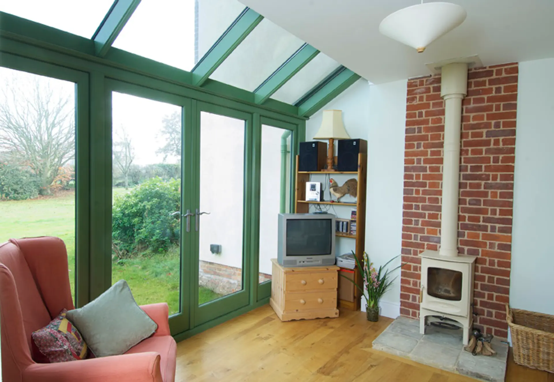 French Door Green Interior - French door in Green