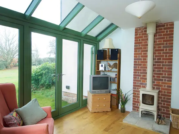 French Door Green Interior - French door in Green