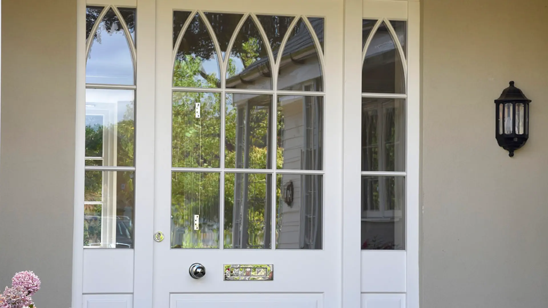 Entrance Door White Exterior - Entrance Door in White