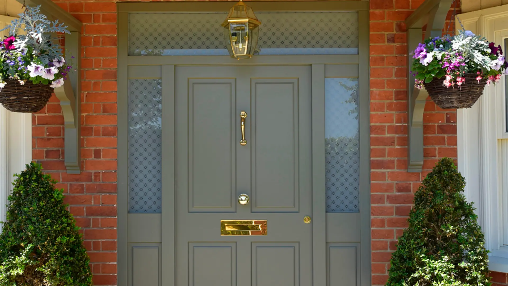Entrance Door Green Exterior 6 - Entrance Door in Green