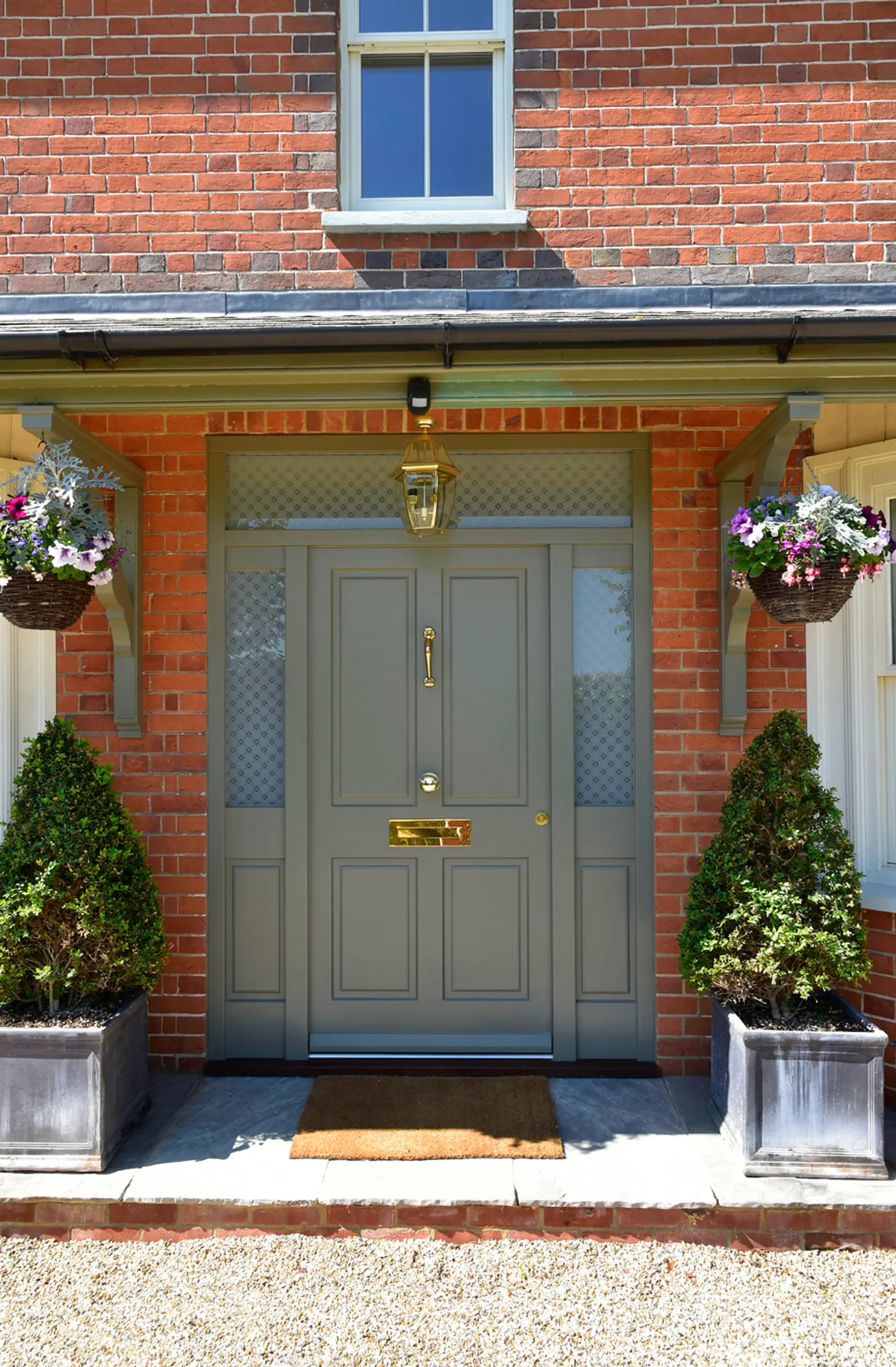 Entrance Door Green Exterior 6 - Entrance Door in Green