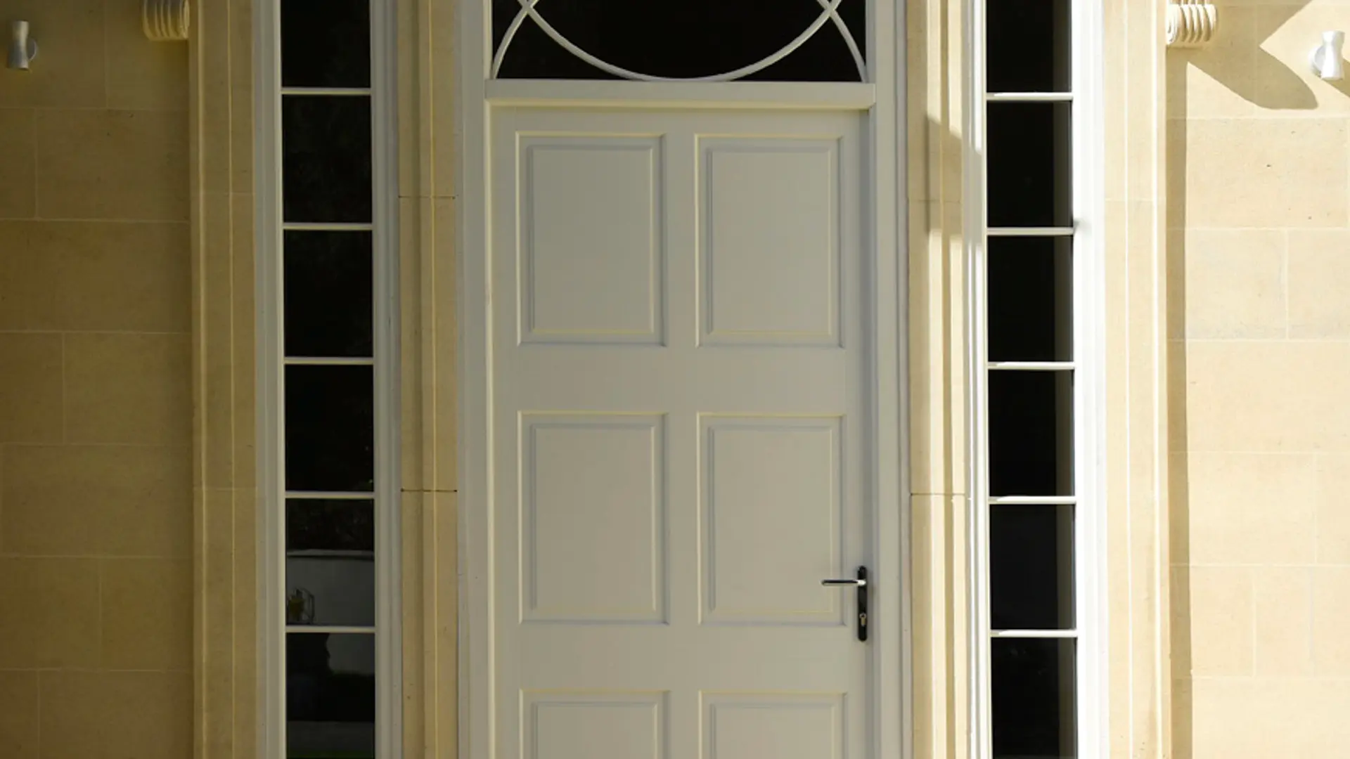 Entrance Door White Exterior 8 - Entrance Door in White