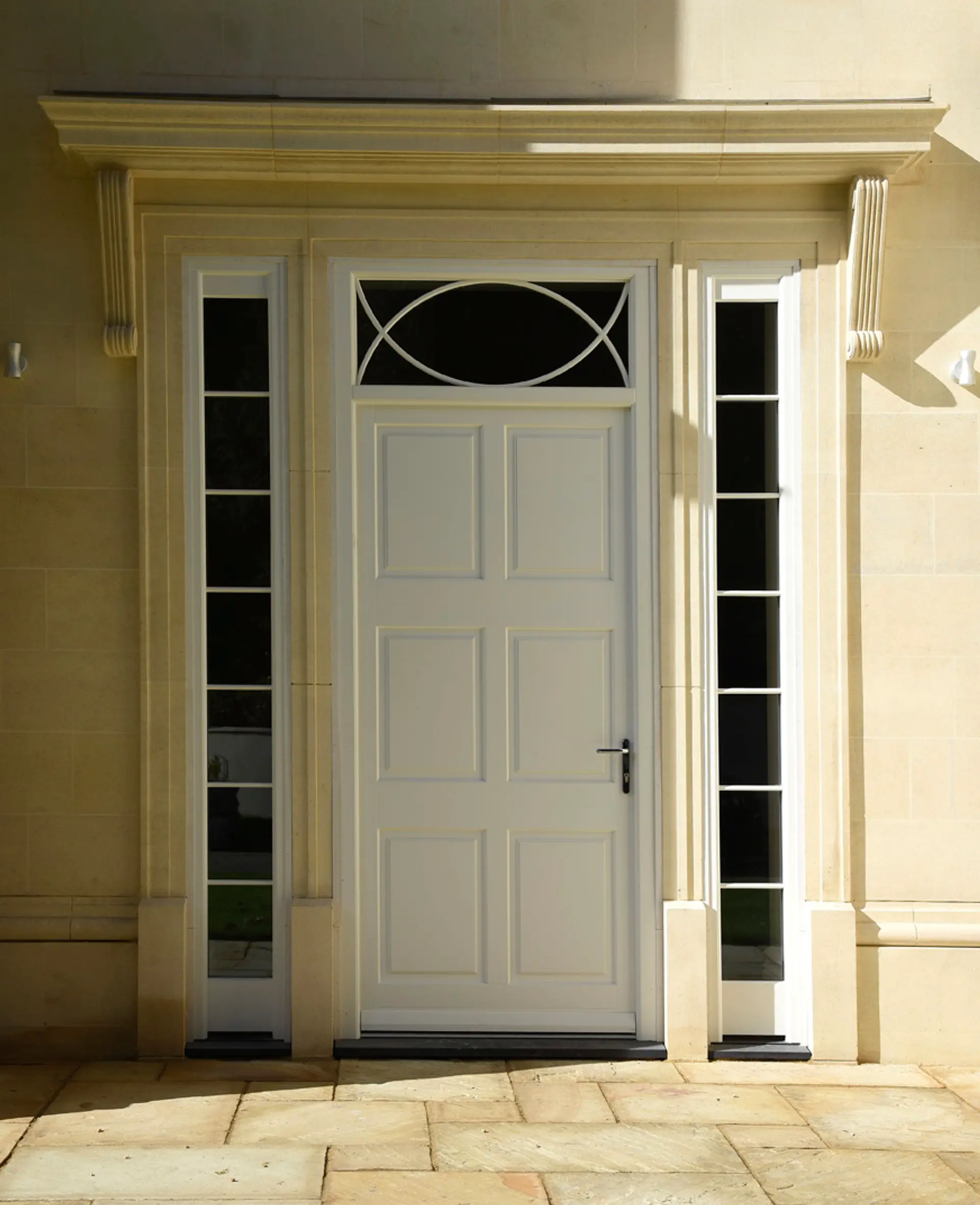 Entrance Door White Exterior 8 - Entrance Door in White