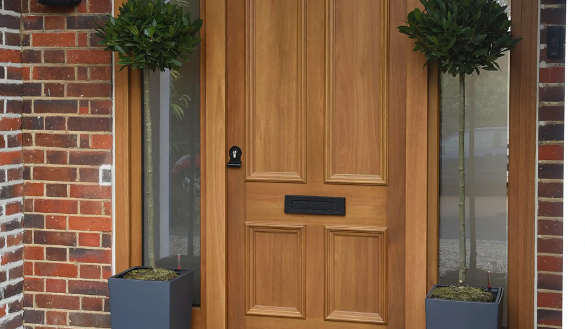 Entrance Door Stained Exterior 7 - Entrance Door in Stained