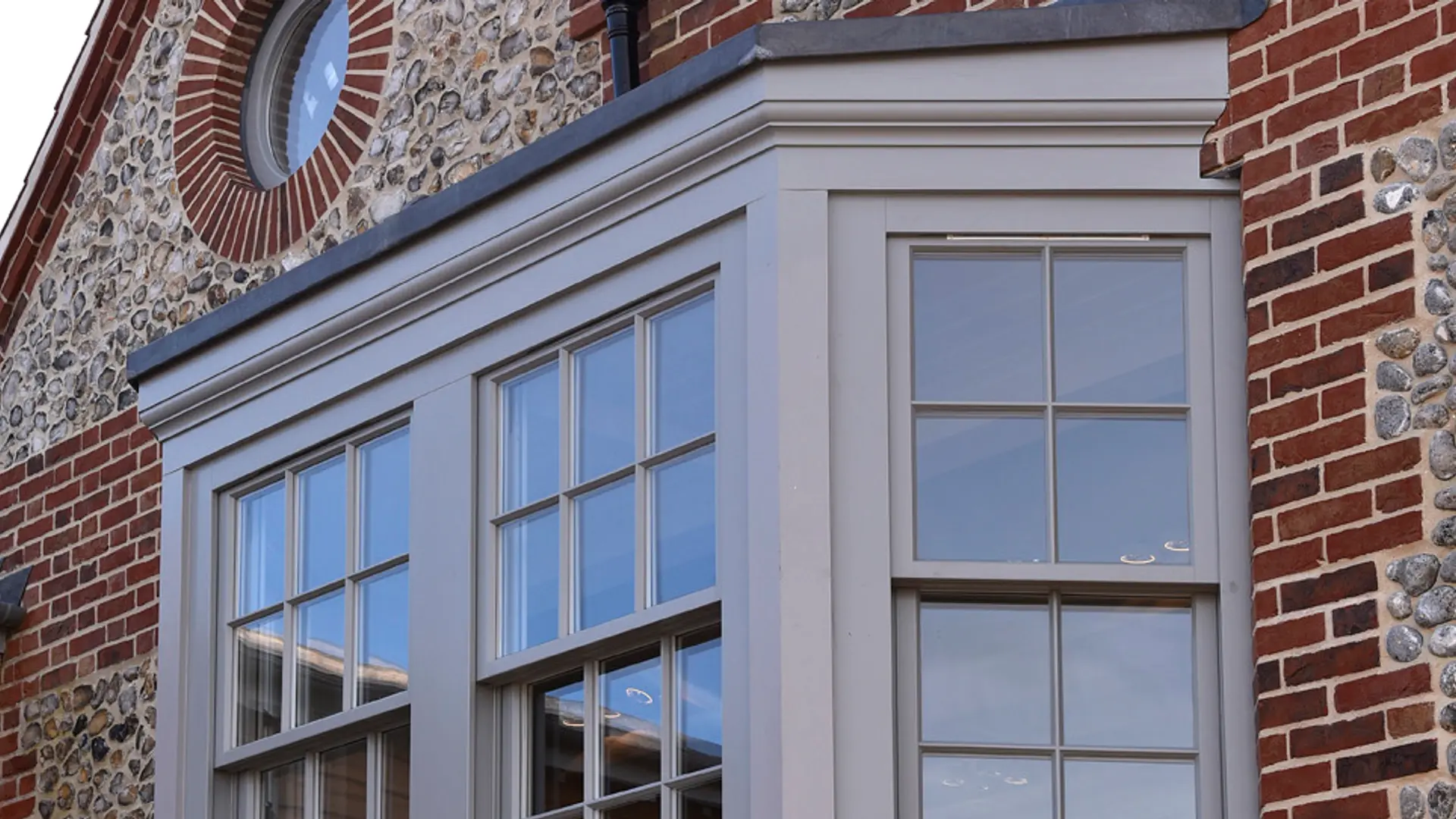 Sash Windows Grey Exterior 2 - Sash window in Grey