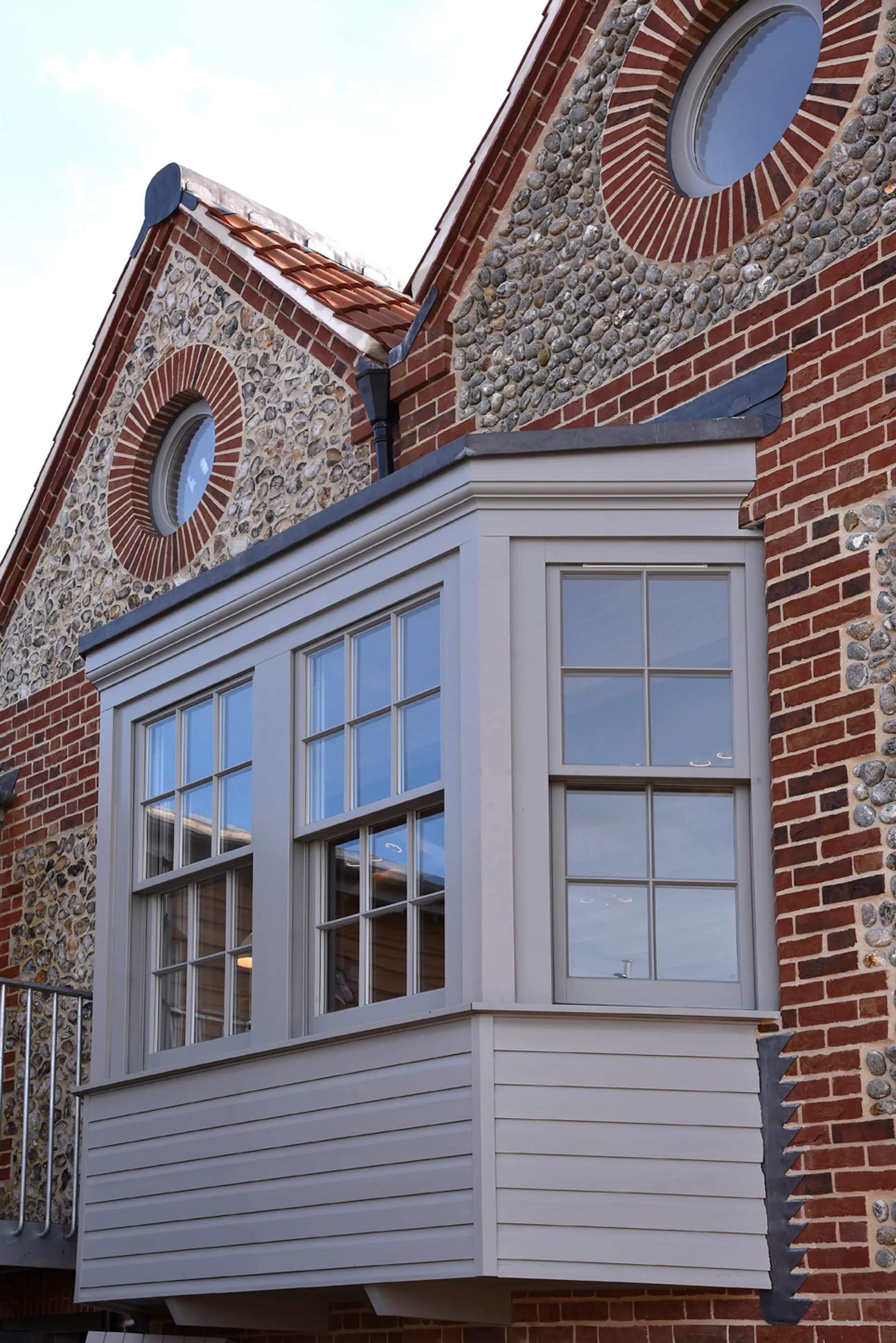 Sash Windows Grey Exterior 2 - Sash window in Grey