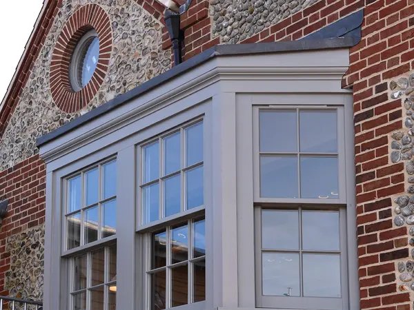 Sash Windows Grey Exterior 2 - Sash window in Grey