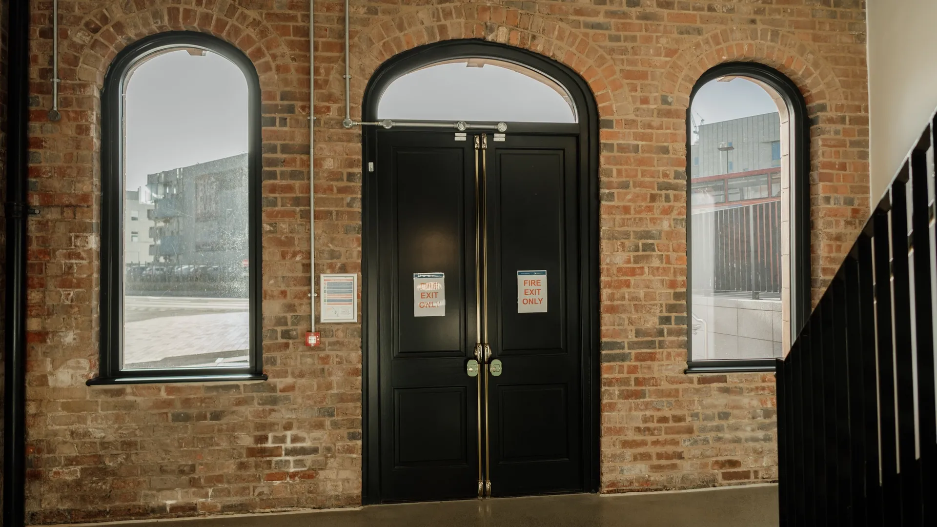 Doors Black Commercial Exterior 3 - in Black