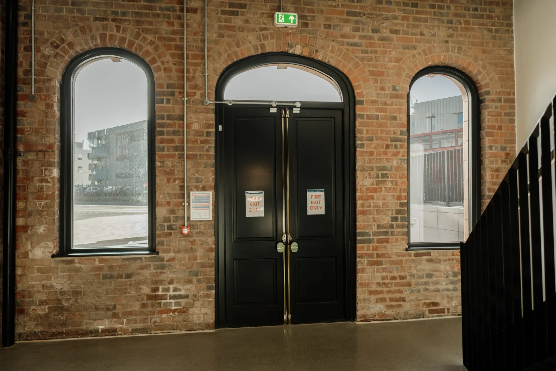 Doors Black Commercial Exterior 3 - in Black