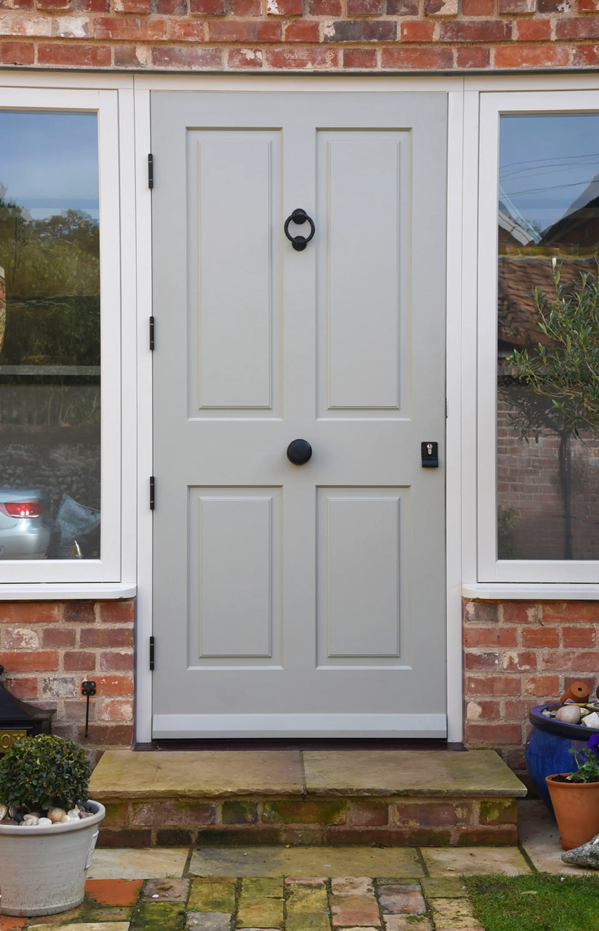 Entrance Door Grey Exterior 6 - Entrance Door in Grey