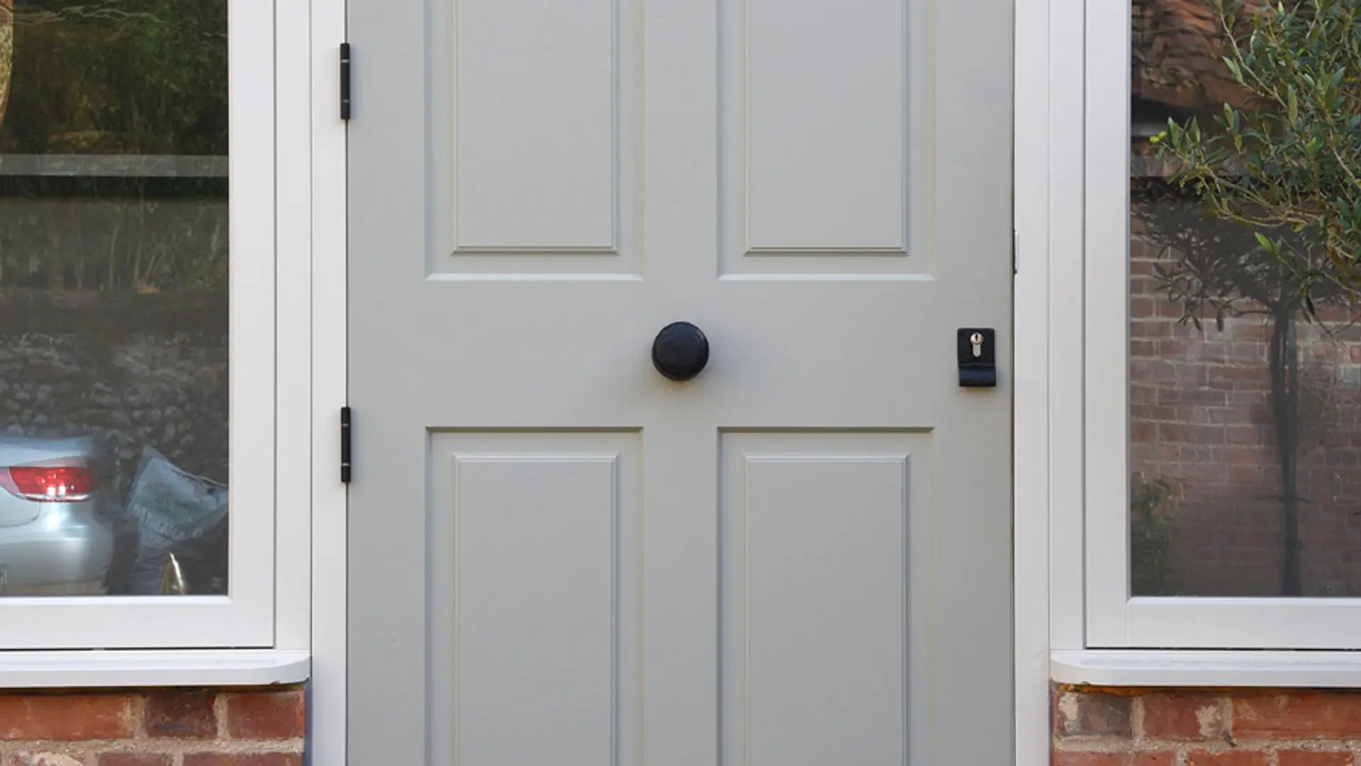Entrance Door Grey Exterior 6 - Entrance Door in Grey