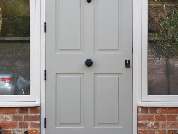 Entrance Door Grey Exterior 6 - Entrance Door in Grey