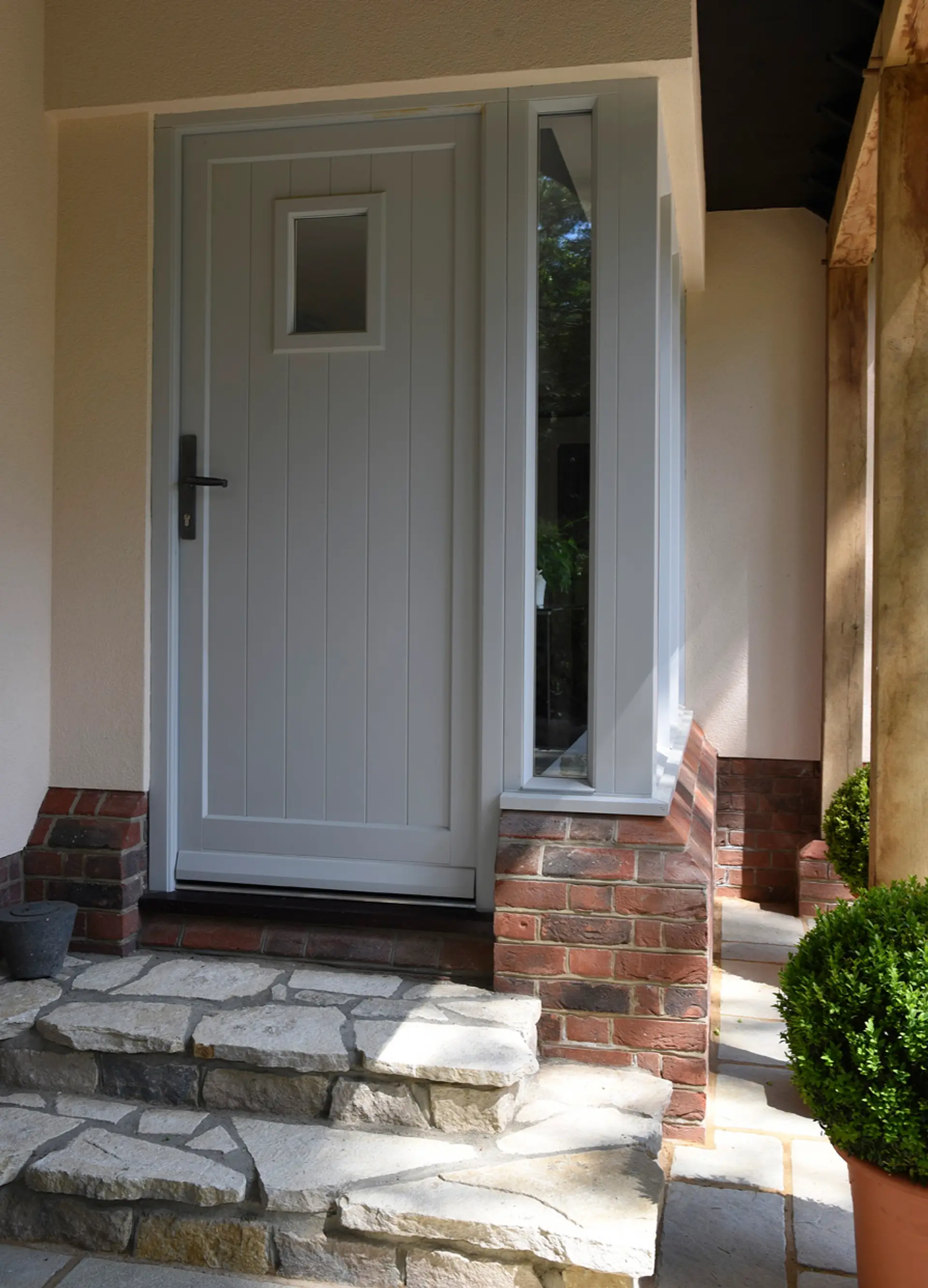 Entrance Door White Exterior 9 - Entrance Door in White