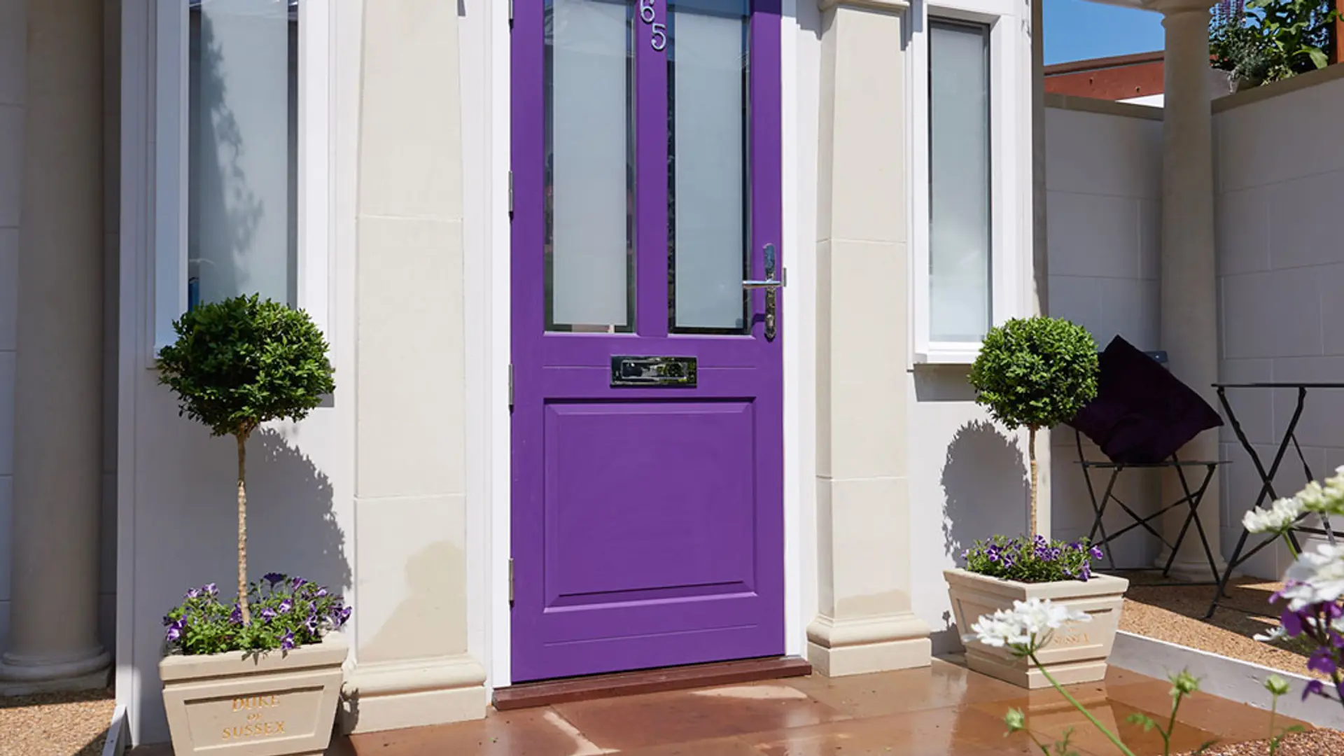 Entrance Door Purple Exterior - Entrance Door in Purple