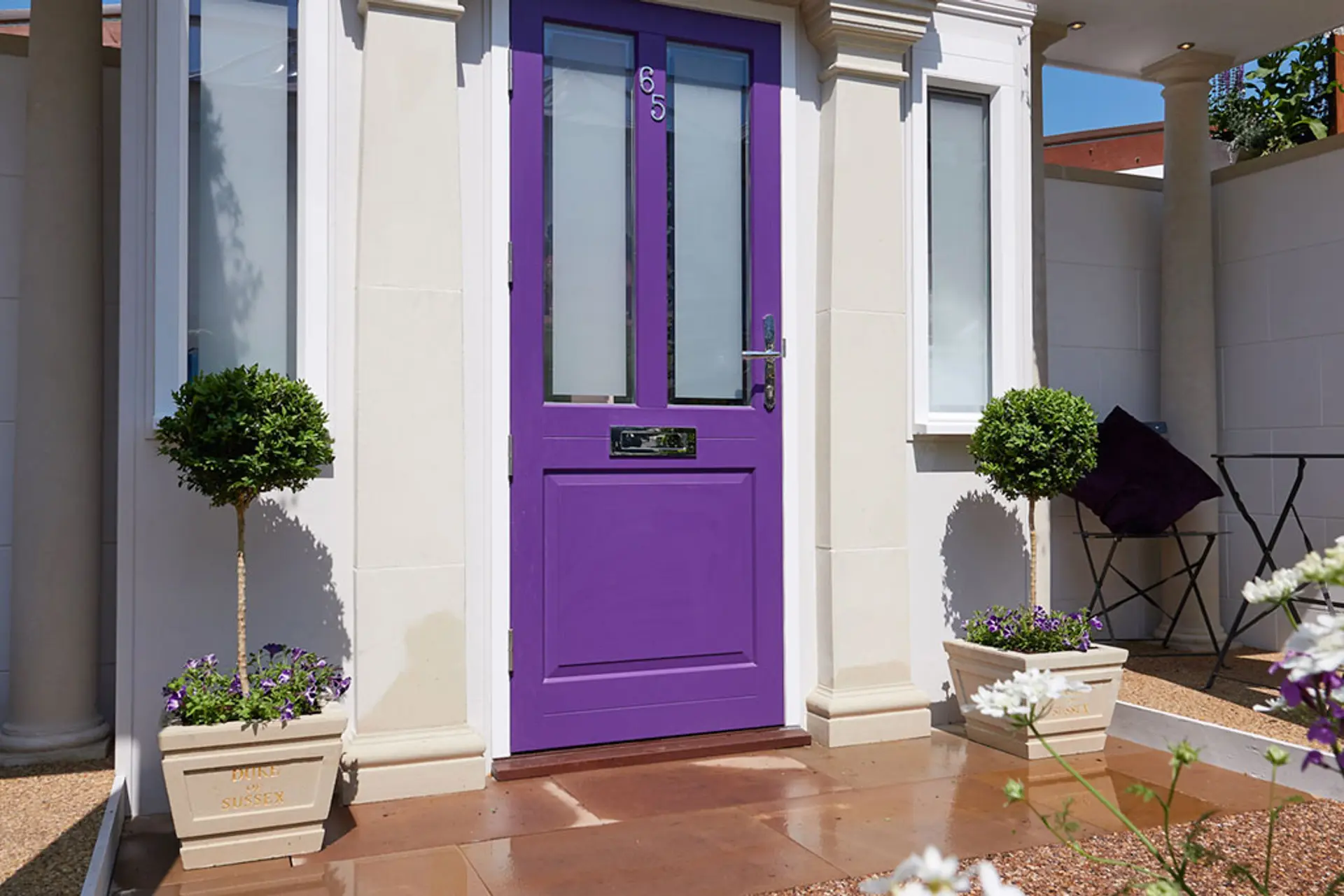 Entrance Door Purple Exterior - Entrance Door in Purple