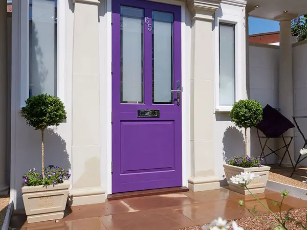 Entrance Door Purple Exterior - Entrance Door in Purple