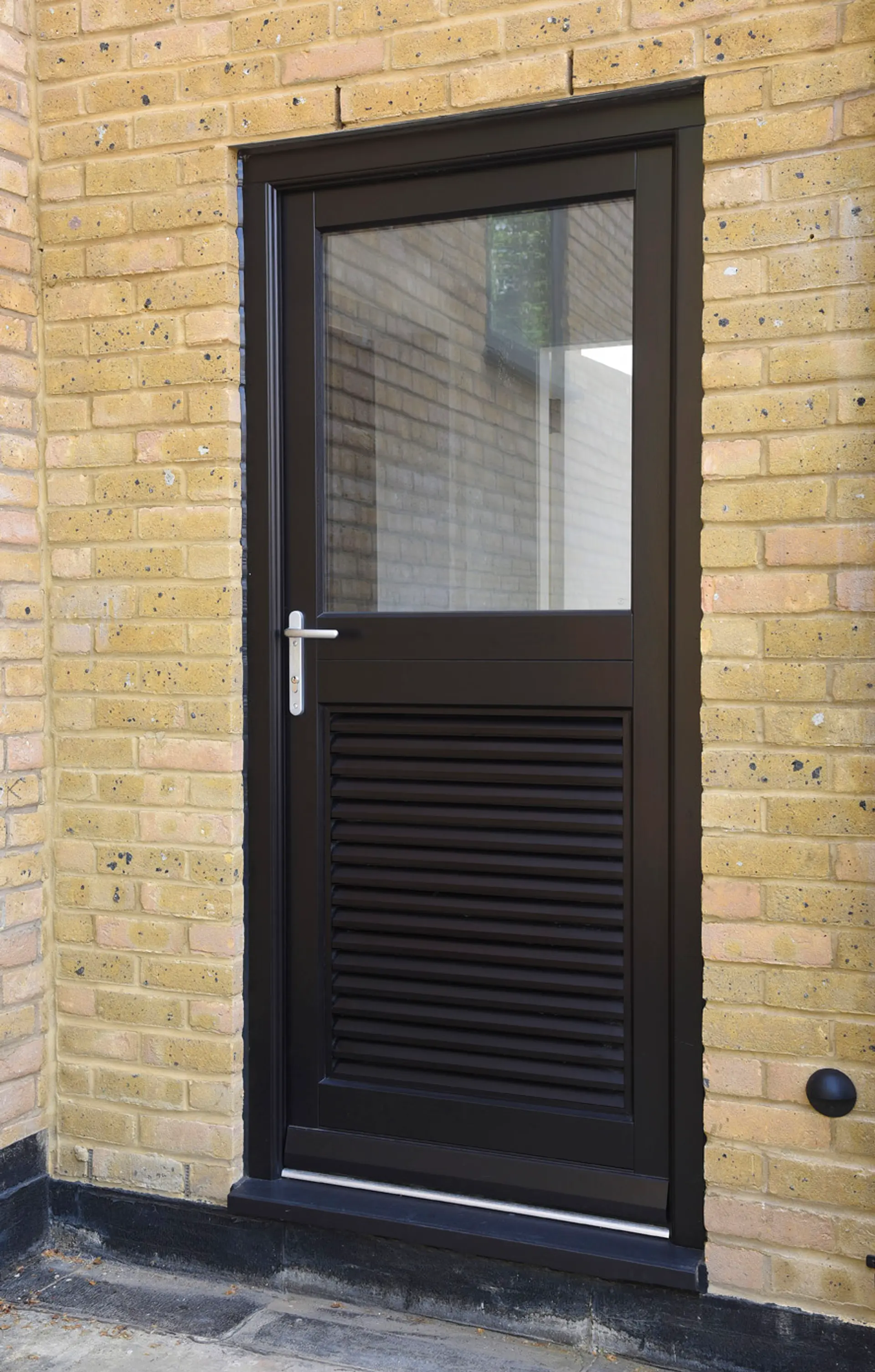 Single Door Black Exterior - Single door in Black